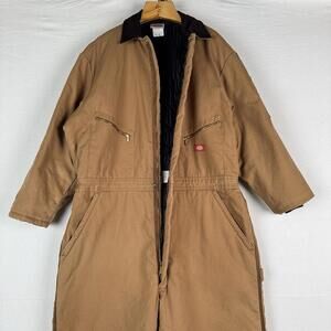 Dickies Premium Insulated Quilted Coverall 2X-RG Brown Duck 42X28